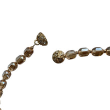 Load image into Gallery viewer, L'ora D'oro (Short) Swarovski Faceted Rondelle Beaded Chocker, Champagne
