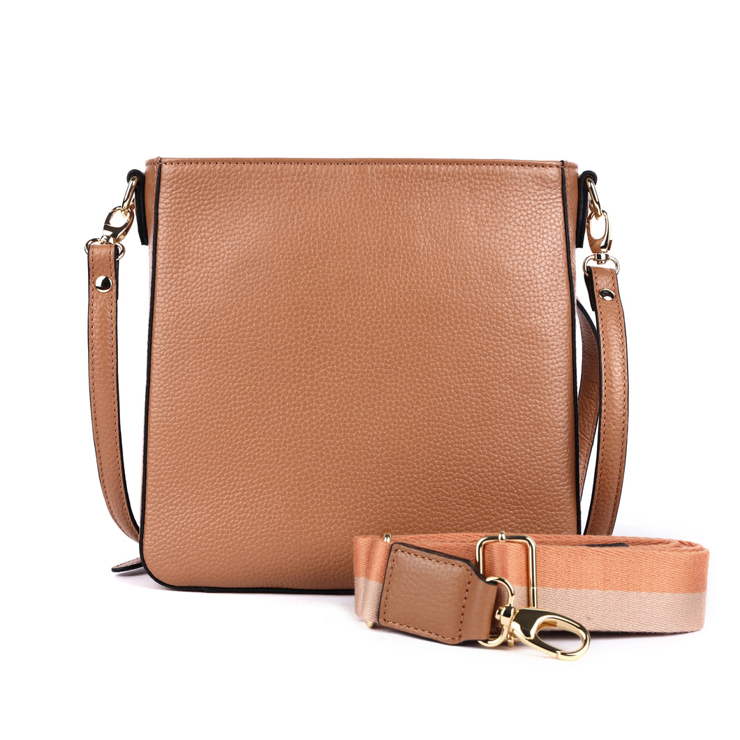 Rugged Hide - Darwin Cross Body Bag Camel