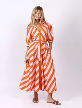 Load image into Gallery viewer, LEONI - Bianca Dress - Orange Stripes
