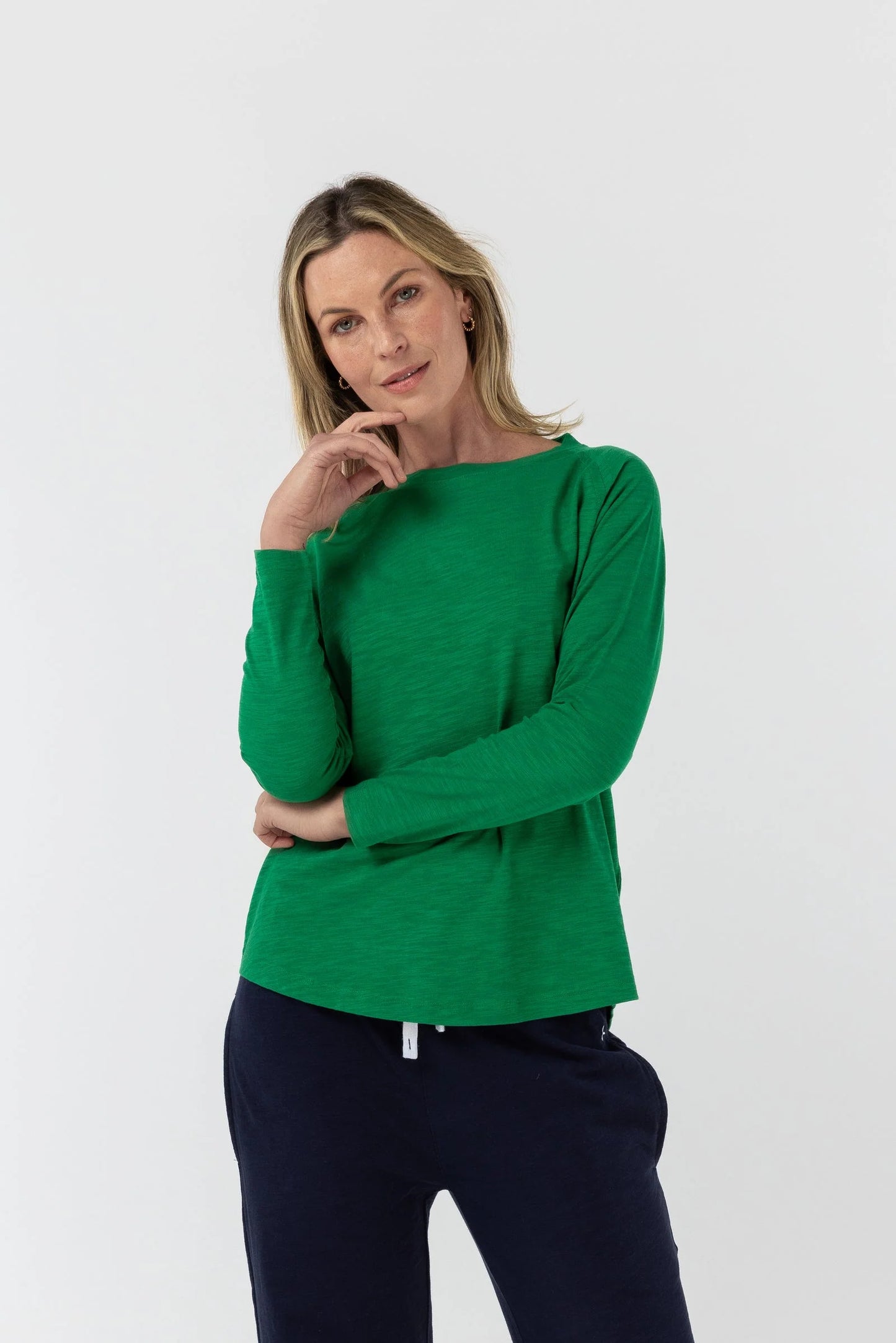 cloth + paper + scissors - Basic Cotton Tee - Jolly Green