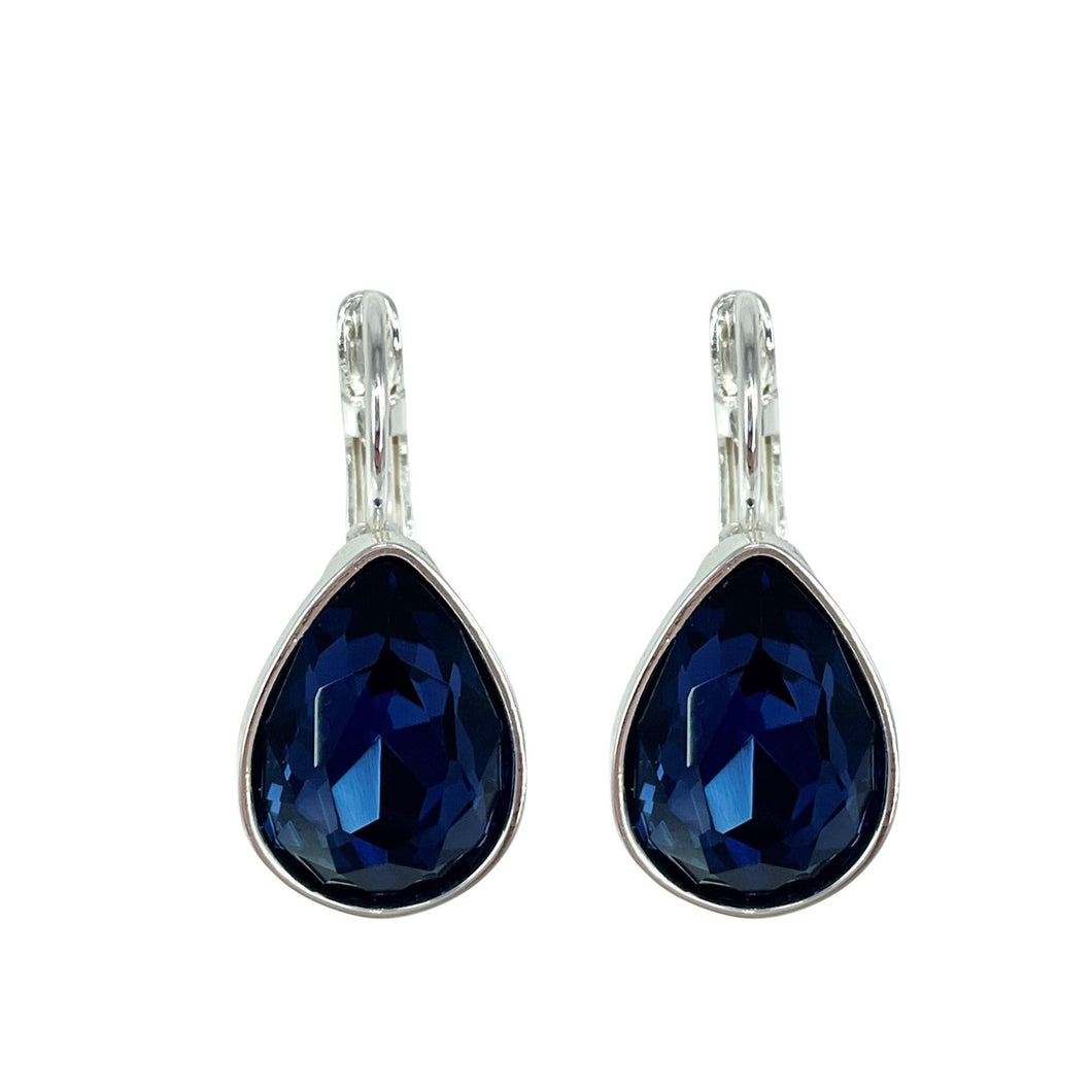 anna nova - XMH-E-NY Tasman Earrings Silver/Navy