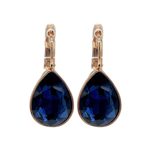 anna nova - XMH-E-NY Tasman Earrings Rose Gold/Navy