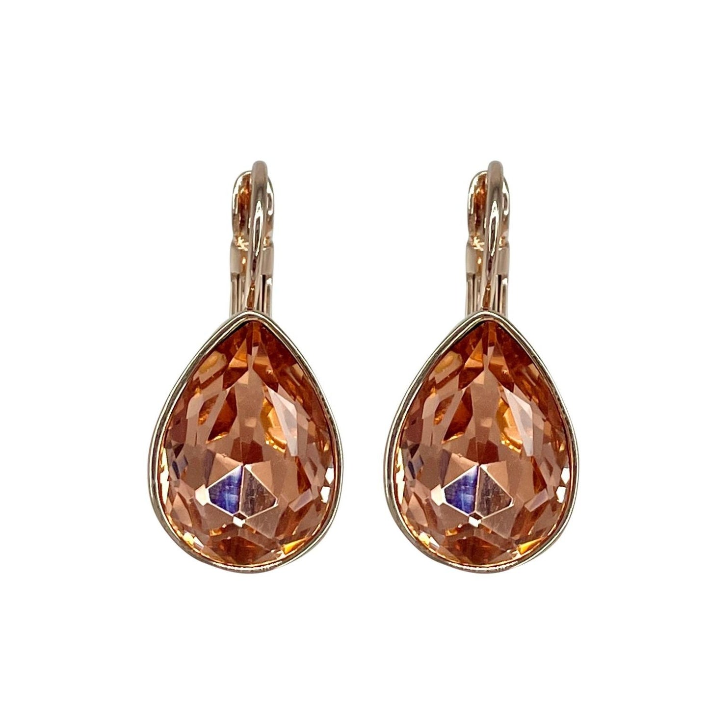 anna nova - XMH-E-PE Tasman Earrings Rose Gold/Peach