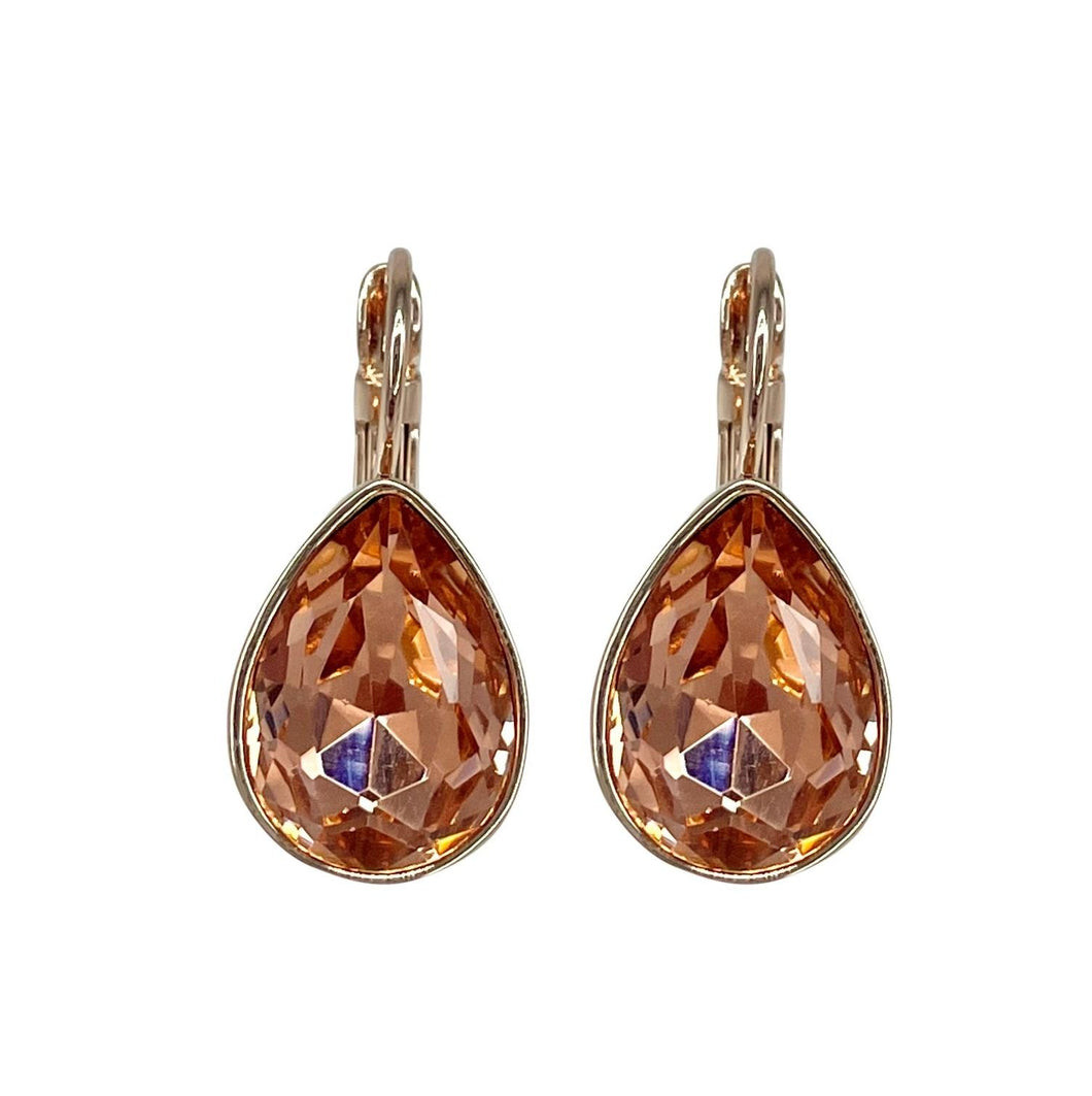 anna nova - XMH-E-PE Tasman Earrings Rose Gold/Peach