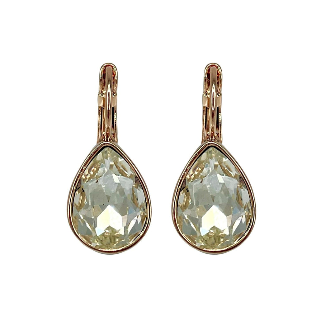 anna nova - XMH-E-WH Tasman Earrings Rose Gold/White