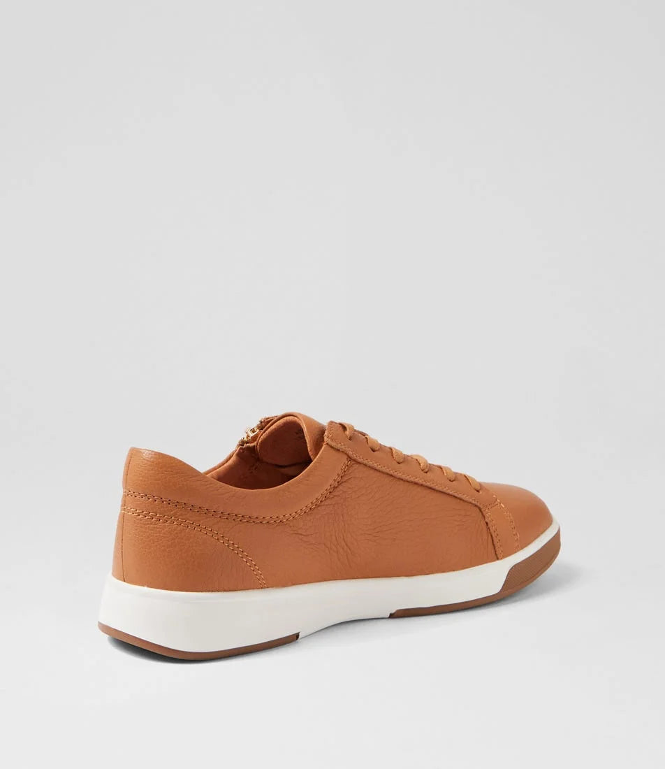 Ziera - Aito Xf Dark Tan Leather Sneakers