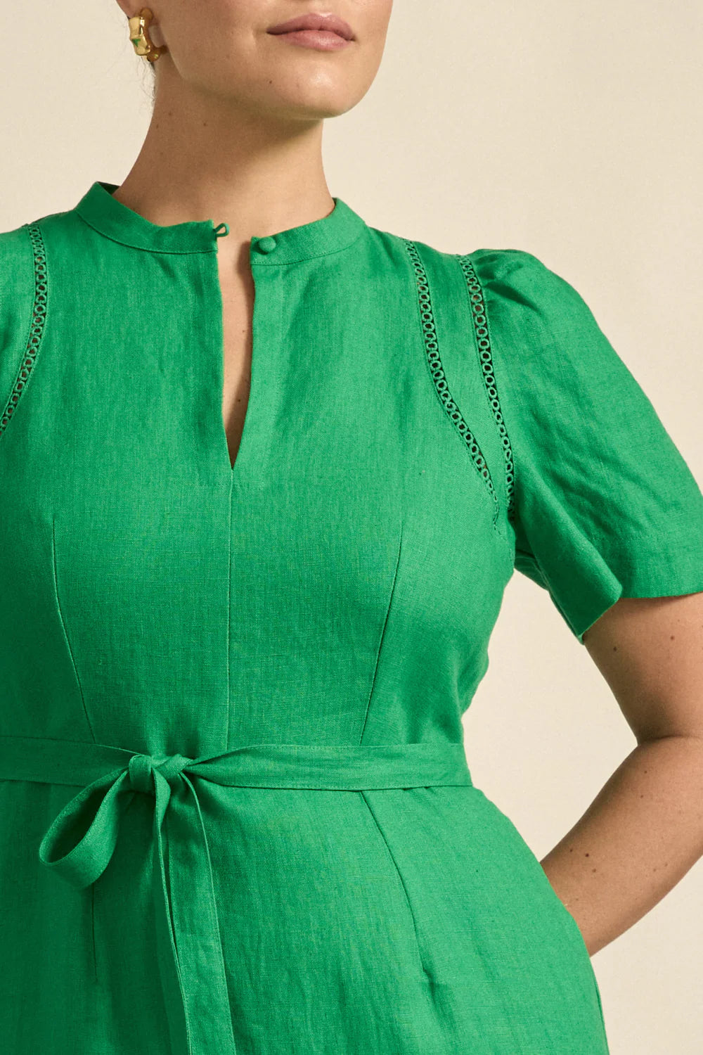 zoe kratzmann - cable dress parrot