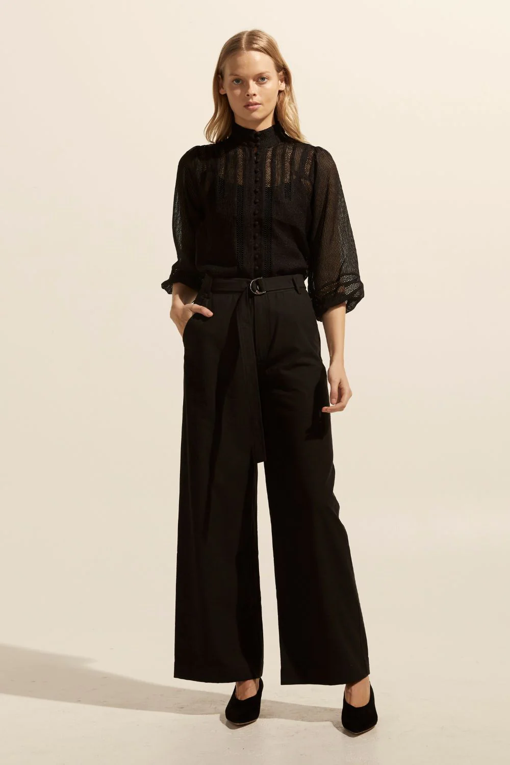 zoe kratzmann - focus top Black