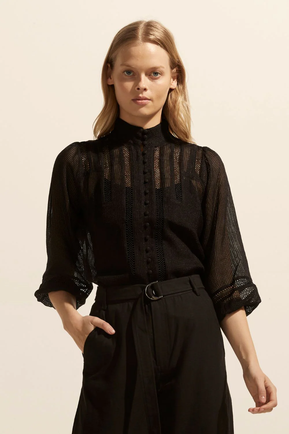zoe kratzmann - focus top Black