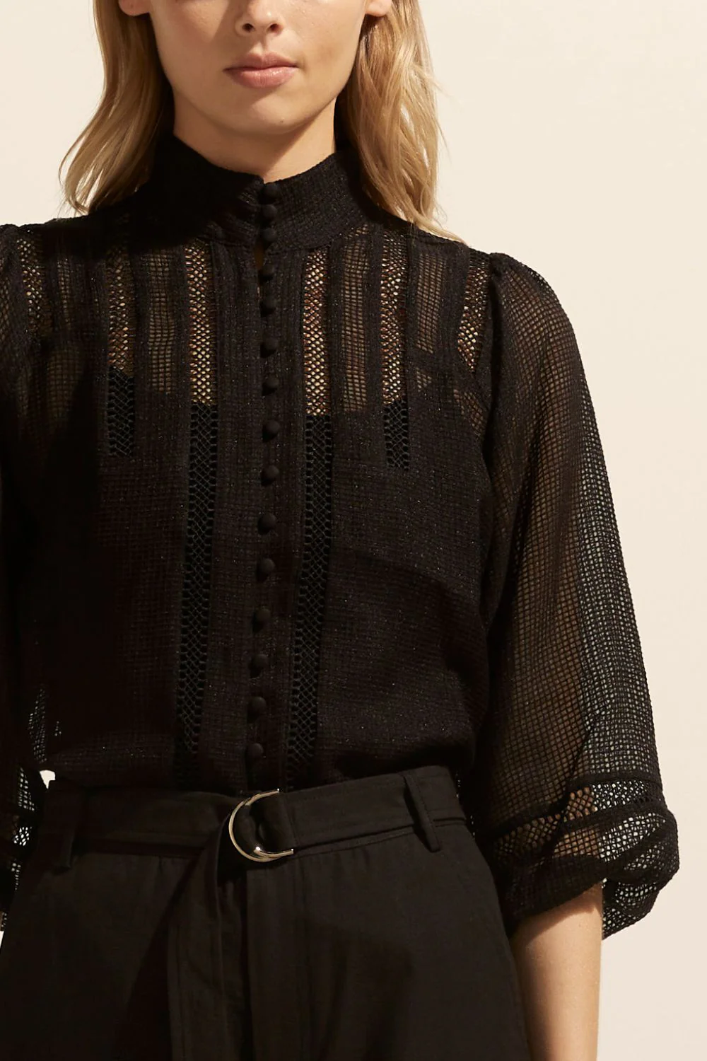 zoe kratzmann - focus top Black
