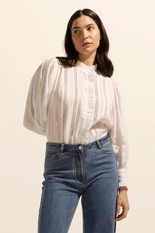 zoe kratzmann -swoon top - porcelain