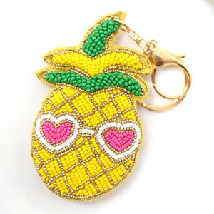anna nova - Beaded pineapple keyring