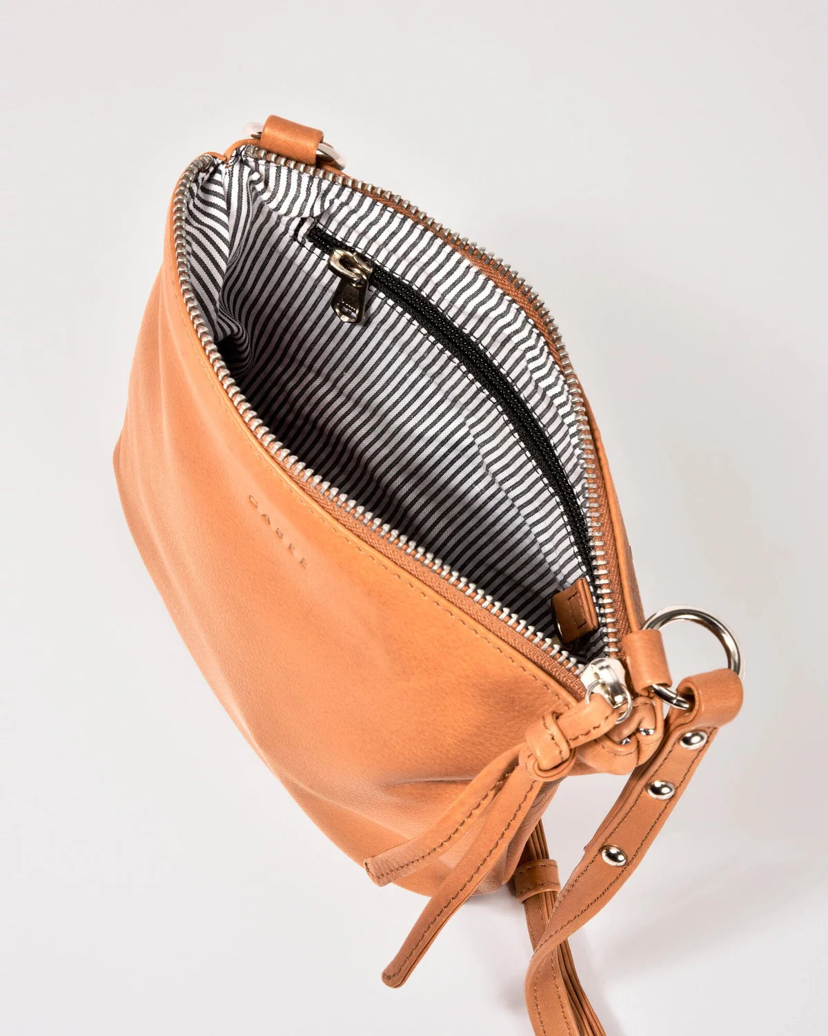 GABEE - Meadow Soft Leather Pouch Crossbody Powder Blue
