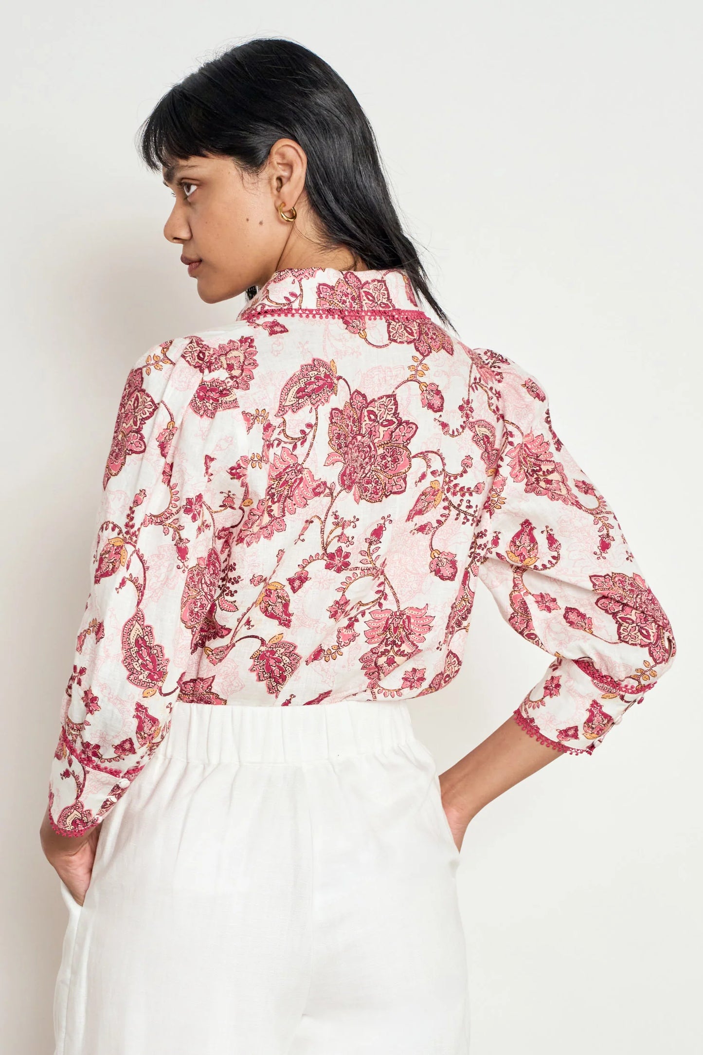 zoe kratzmann - serenade top rose paisley
