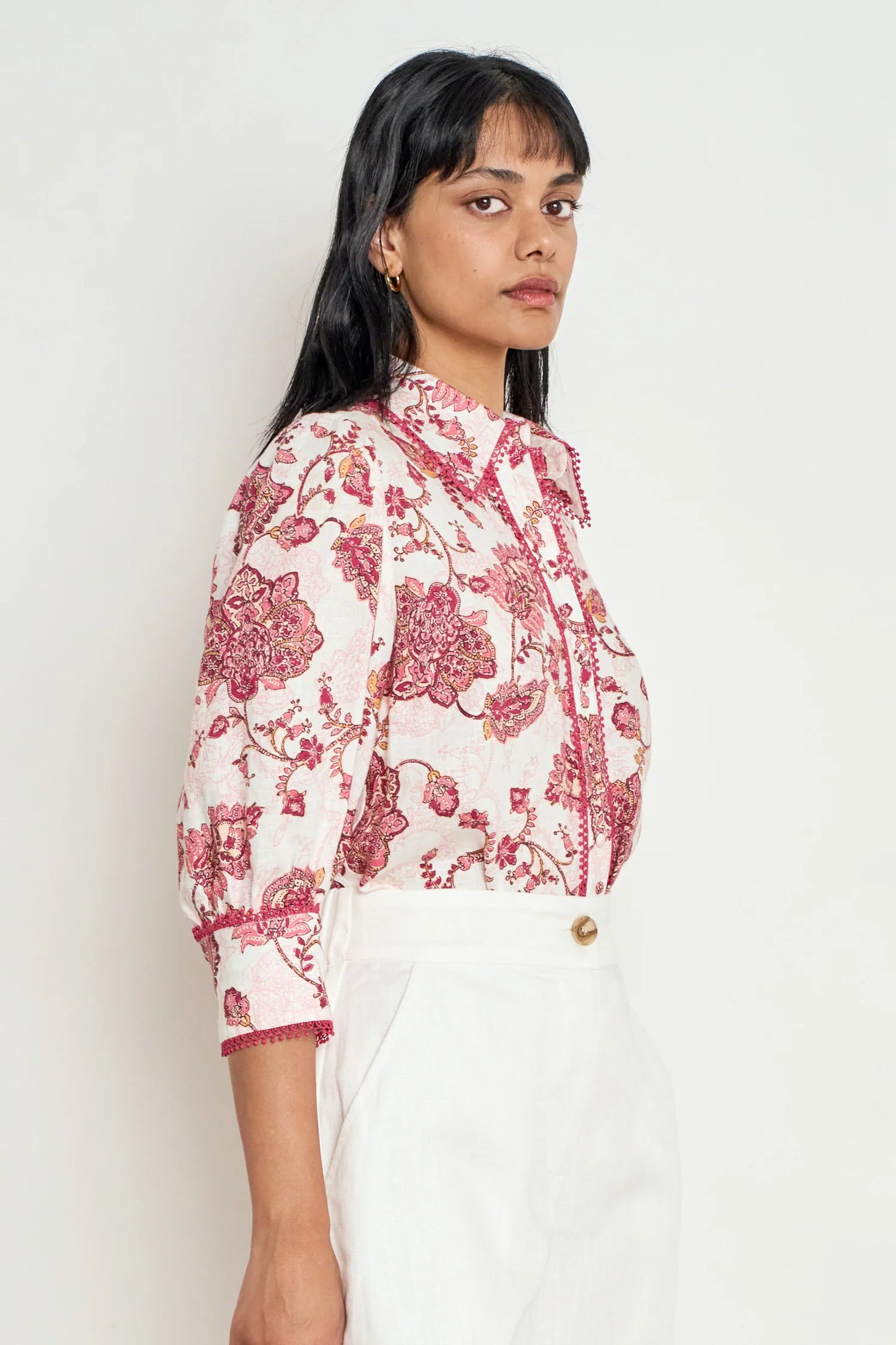 zoe kratzmann - serenade top rose paisley
