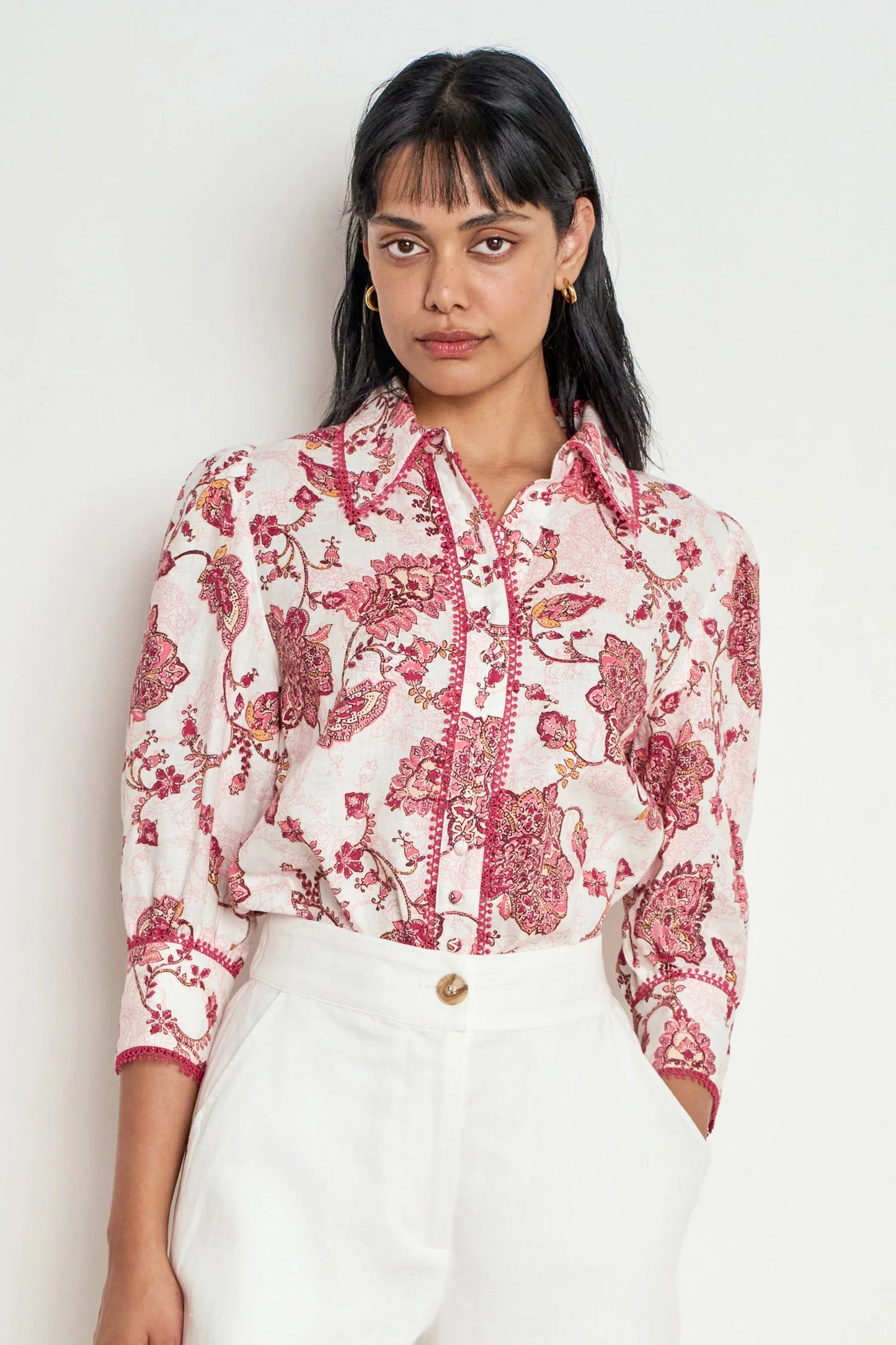 zoe kratzmann - serenade top rose paisley