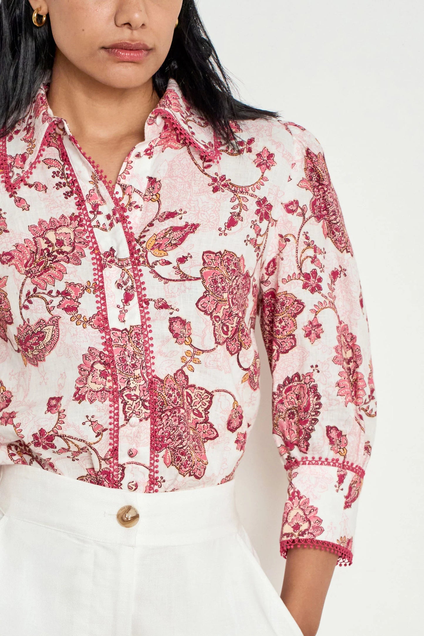 zoe kratzmann - serenade top rose paisley