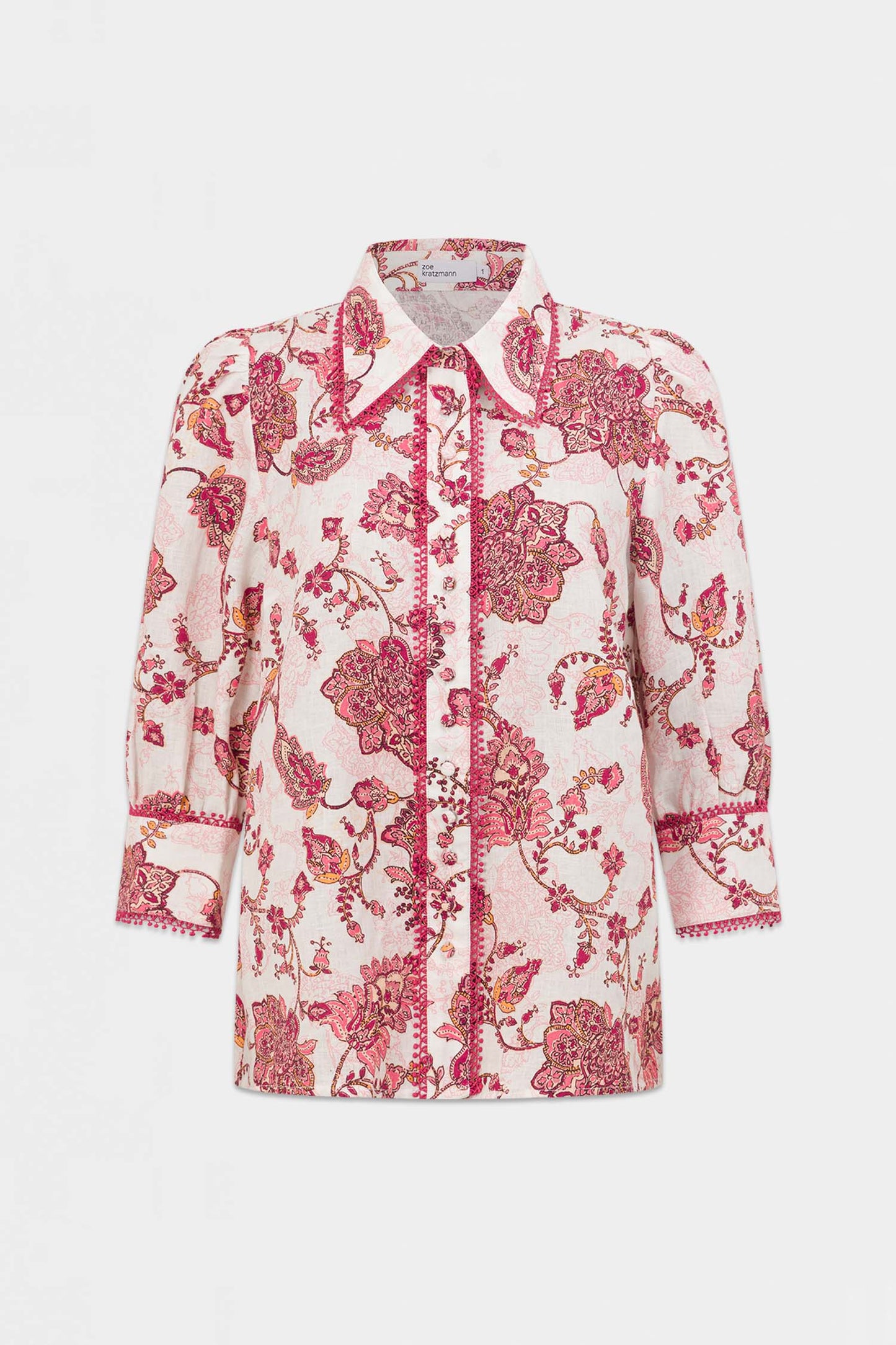 zoe kratzmann - serenade top rose paisley