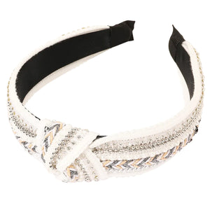 Sunny Hazel x HUNTED Charlotte White Knot Headband