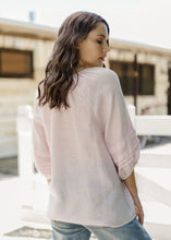 Load image into Gallery viewer, Cloth+Paper+Scissors - 100% Linen Round Neck Blouse Pale Pink
