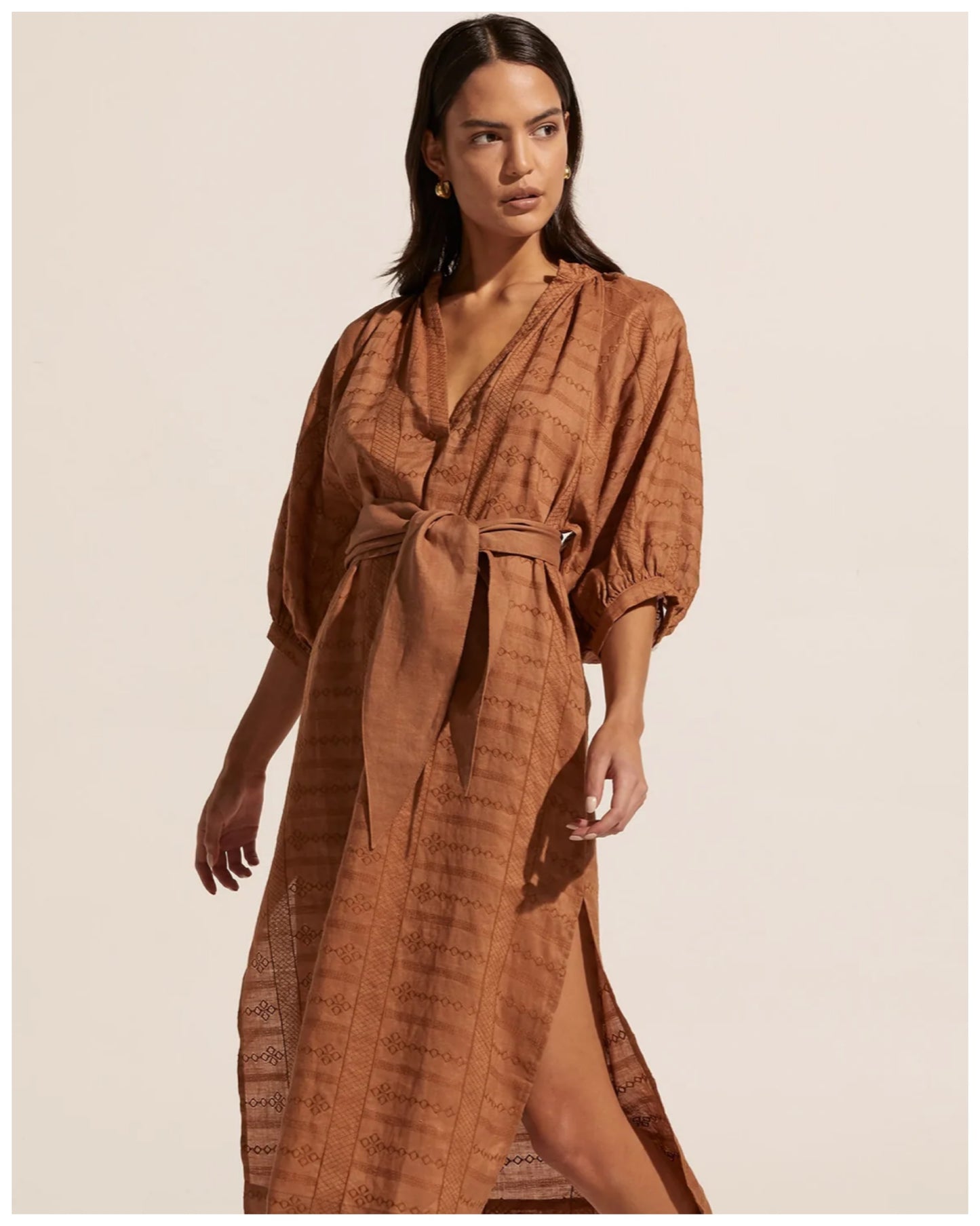zoe kratzmann - Motto Dress Clove Embroid