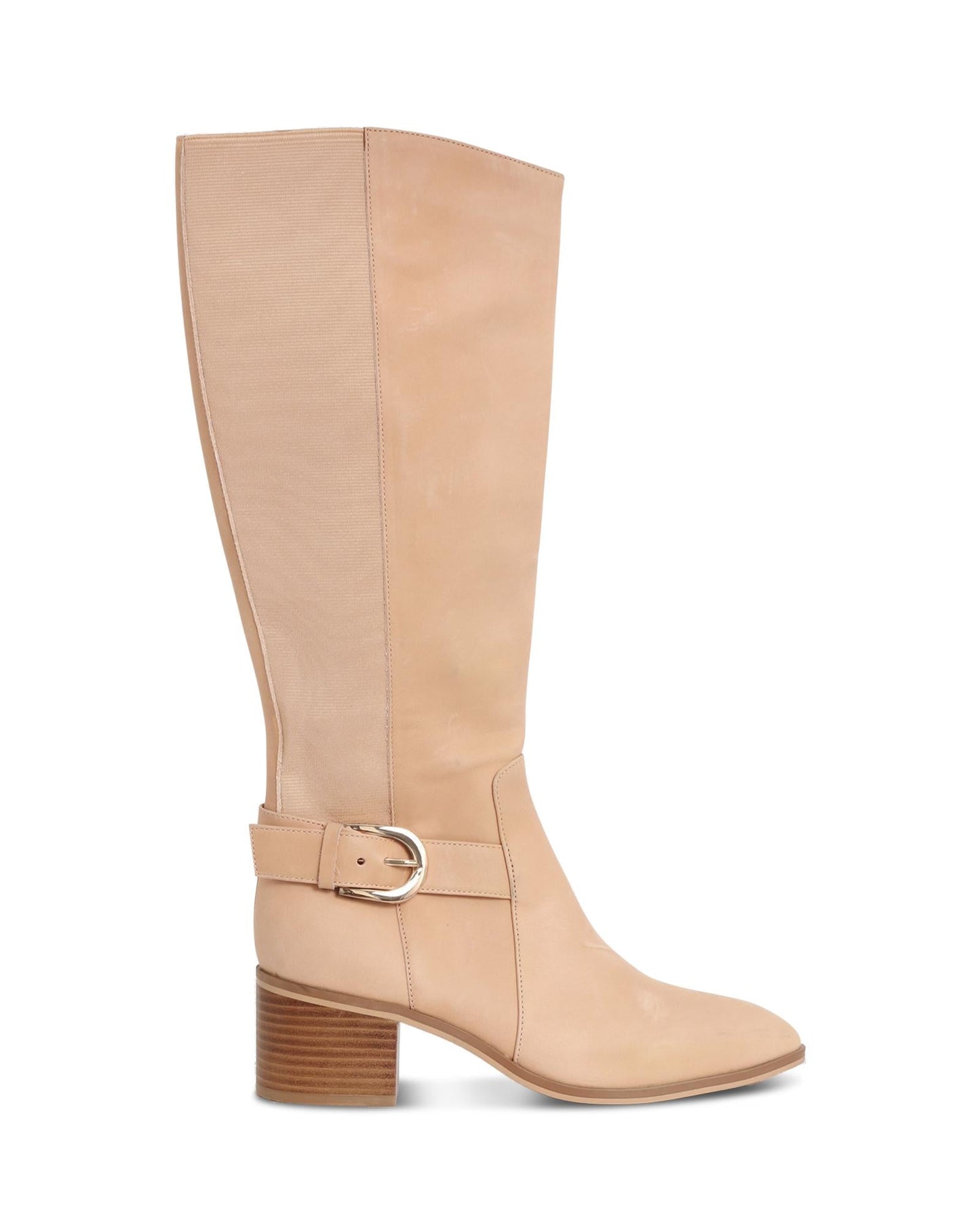 Nude Footwear - Nyla Natural 6cm Knee-high Boot
