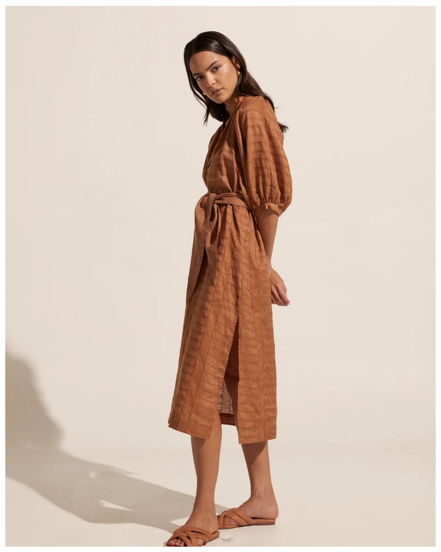 zoe kratzmann - Motto Dress Clove Embroid
