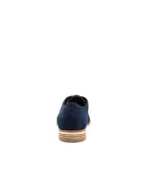 Django & Juliette - Bipka Navy Suede Lace Up Shoes