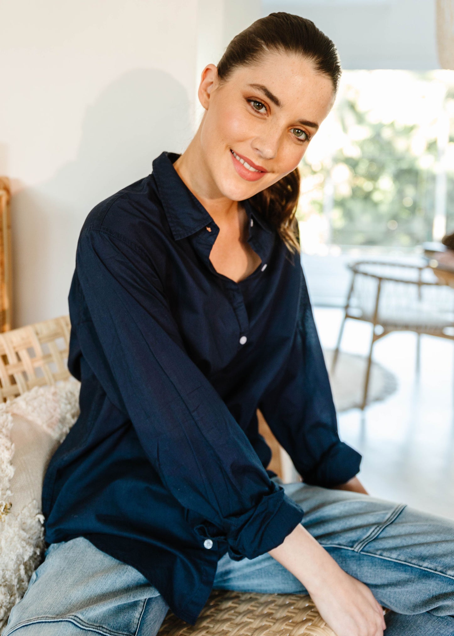 cloth + paper + scissors - Navy Shirt